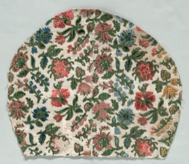 Velvet Fragment, late 1600s. Italy, Genoa, late 17th century. Velvet (cut, uncut, voided); silk and