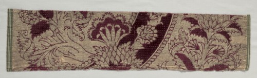 Velvet Fragment, 1400s. Italy, 15th century. Velvet (cut, voided, and brocaded): silk and gold