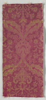 Textile Fragment, 1550-1599. Italy or Spain, second half of 16th century. Lampas weave (?);