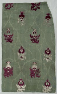 Velvet Fragment, early 1400s. Italy, early 15th century. Velvet (cut and voided); silk; overall: 68