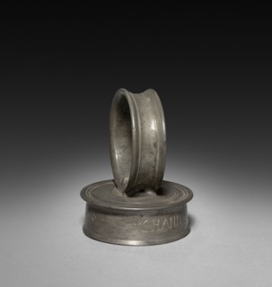 Cannister (lid), 1715. Johann Melchoir Warner (German). Pewter; overall: 33 cm (13 in.).