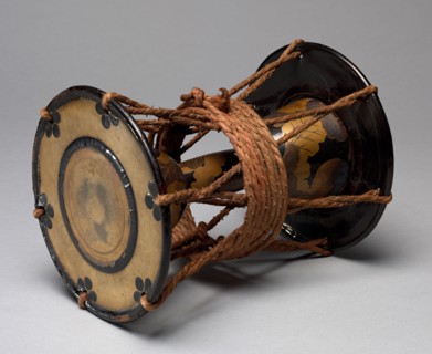 Tsuzumi Drum, 1800s. Japan, Edo (1615-1868) - Meiji (1868-1912) periods. Wood with lacquer and