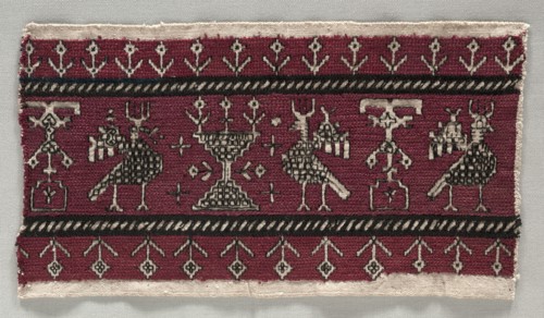 Five Embroidered Fragments, 18th-19th century. Morocco, Azemmur, 18th-19th century. Embroidery: