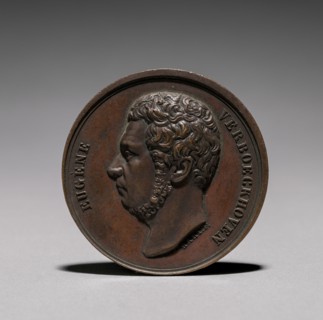 Medal: Eugene Verboeckhoven, 1800s. 19th century. Bronze; diameter: 4.2 cm (1 5/8 in.).