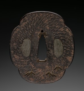 Sword Guard, 1800s. Japan, 19th century. Iron; overall: 6.8 x 7.4 cm (2 11/16 x 2 15/16 in.).