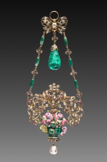 Pendant, 1700s. Continental, 18th century. Metal and enamel; overall: 14.6 cm (5 3/4 in.).