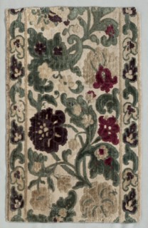 Velvet Fragment, late 1600s - early 1700s. Italy, late 17th - early 18th century. Velvet; overall: