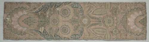 Brocade Textile, c. 1700. Italy, early 18th Century. Brocade; silk and metal; overall: 69.8 x 18.4