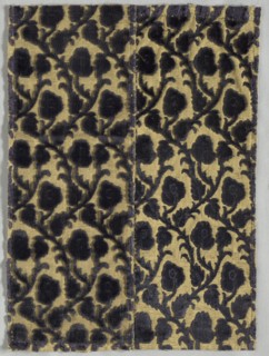 Brocade Textile, 1600s. Italy, 17th century. Brocade; silk and metal; overall: 38.1 x 27.9 cm (15 x