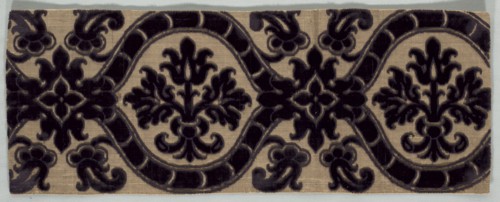 Velvet Brocade Textile, late 1500s. Italy, late 16th century. Velvet (brocaded); silk and metal;
