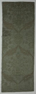 Brocatelle Textile, 1500s. Italy or Spain, 16th century (?). Plain compound satin; silk and silver