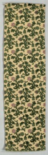 Velvet Fragment, early 1600s. Italy, early 17th century. Velvet (cut, uncut, and voided); silk;