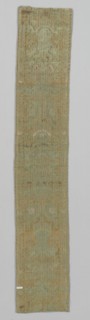 Silk Fragment, 1600s. Italy, 17th century. Lampas weave, silk and metal thread; overall: 25.4 x 50