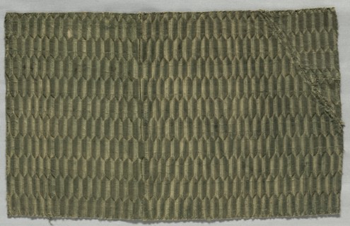 Silk Textile, 1600s. Italy, 17th century. Lampas weave (?), silk; overall: 39.3 x 25.1 cm (15 1/2 x
