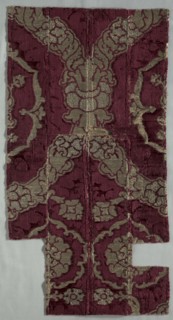 Velvet Fragment, 1400s. Italy, 15th century. Velvet (cut and brocaded); silk and metal; overall: 72