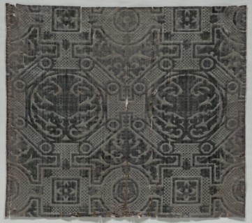 Velvet Textile, 1500s. Italy, 16th century. Velvet; overall: 50.1 x 57.1 cm (19 3/4 x 22 1/2 in.).