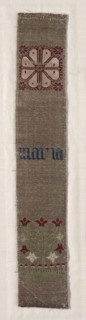 Woven Band, 1300s - 1400s. Germany, Cologne, 14th-15th century. Compound twill weave; linen, silk,