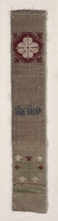 Fragment of Border, 1300s - 1400s. Germany, Cologne, 14th-15th century. Compound twill weave;