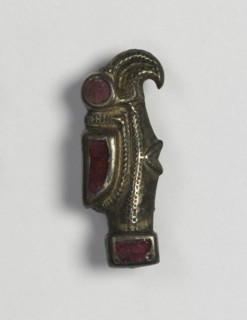Eagle-Shaped Fibula, 500s. Frankish, Migration period, 6th century. Bronze with traces of gilding