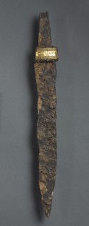 Single-Edged Knife (Scramasax), 600s. Frankish, Champagne(?), Migration period, 7th century. Iron,