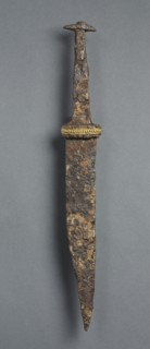 Single-Edged Knife (Scramasax), 600s. Frankish, Burgundy (?), Migration period, 7th century. Iron,