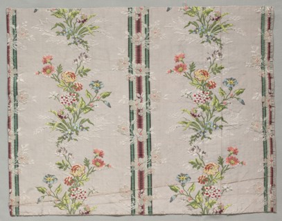Taffeta, Brocaded, c. 1790. France, 18th century, Louis XVI Period (1774-1793). Taffeta, brocaded;