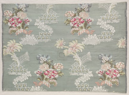 Taffeta, Brocaded, c. 1750. France, mid 18th century, Period of Louis XV (1723-1774). Taffeta,