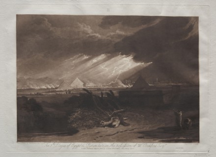 Liber Studiorum:  The Fifth Plague of Egypt. Joseph Mallord William Turner (British, 1775-1851).
