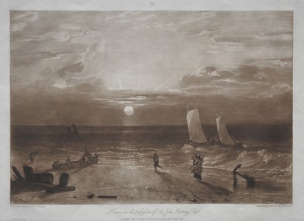 Liber Studiorum:  Mildmay Sea-piece. Joseph Mallord William Turner (British, 1775-1851). Etching