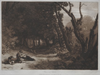 Liber Studiorum:  Procris and Cephalus. Joseph Mallord William Turner (British, 1775-1851). Etching
