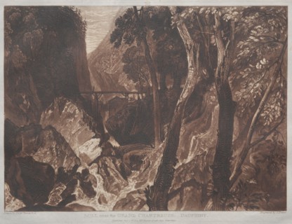 Liber Studiorum:  Mill near the Grand Chartreuse, Dauphiny. Joseph Mallord William Turner (British,