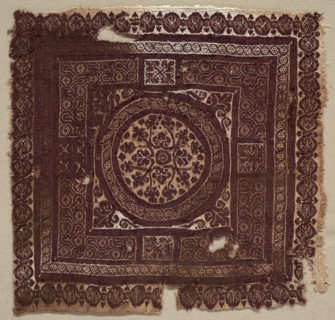 Ornament with Symbolic Interlacing Knots, 400s - 600s. Egypt, Byzantine period, 5th - 7th period.