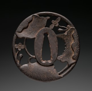 Sword Guard, c. 1800. Japan, Chosu school, Edo Period (1615-1868). Iron; diameter: 7 cm (2 3/4 in.)