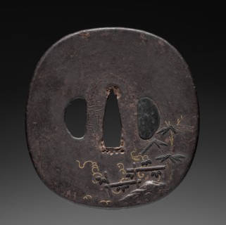 Sword Guard, early 19th century. Japan, Edo Period (1615-1868). Iron; overall: 8 x 8.4 cm (3 1/8 x