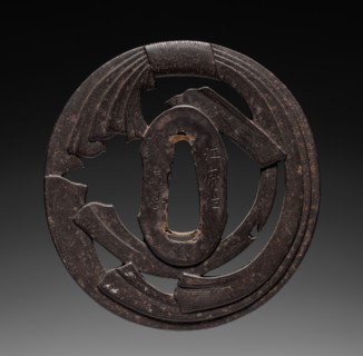 Sword Guard, early 19th century. Japan, Edo Period (1615-1868). Iron; diameter: 7.4 cm (2 15/16 in