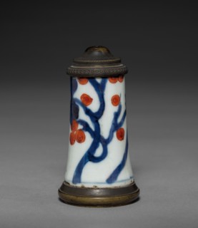 Imari Ware (?) Container with Brass Mounts, c 1650- 1700. Japan, Arita kilns, Late 17th century.