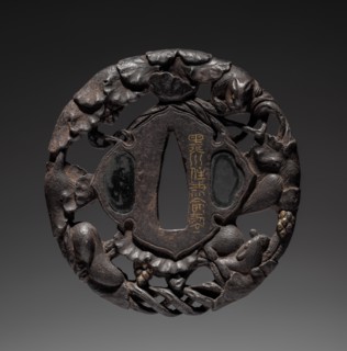 Sword Guard, early 19th century. Japan, Edo Period (1615-1868). Iron; diameter: 7.7 cm (3 1/16 in.)