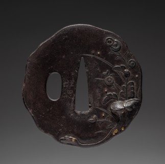 Sword Guard, mid 18th century. Japan, Umetada School, Edo period (1615-1868). Iron; diameter: 7 cm