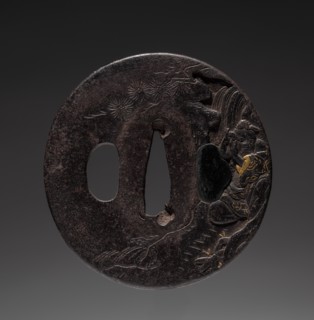 Sword Guard, 18th century. Japan, Nara School, Edo period (1615-1868). Iron; diameter: 6.7 cm (2