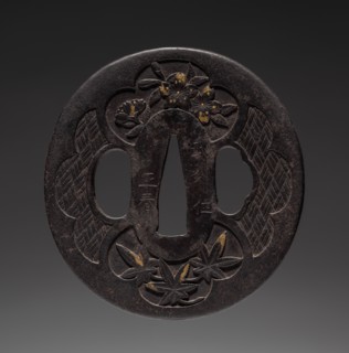 Sword Guard, mid 19th century. Japan, Ito school, Edo period (1615-1868). Iron; diameter: 7 cm (2