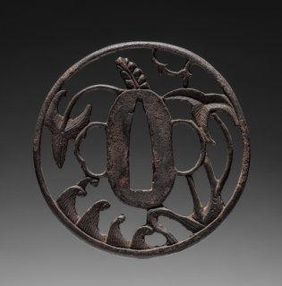 Sword Guard, c. 1800. Japan, Choshu school, Edo period (1615-1868). Iron; diameter: 7.7 cm (3 1/16