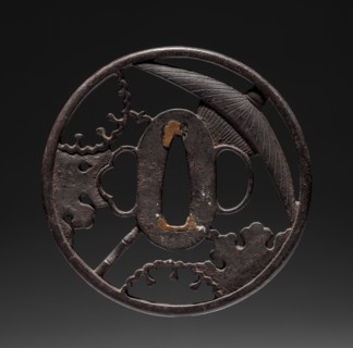Sword Guard, 1615-1868. Japan, Akasaka school, Edo period (1615-1868). Iron; diameter: 8 cm (3 1/8