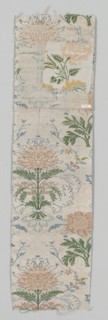 Fragment (Mounted with 1919.544b), 1600s. Italy, 17th century. Brocade, silk; overall: 74.9 x 20.3