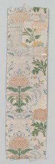 Fragments, 1600s. Italy, 17th century. Brocade, silk; overall: 74.9 x 20.3 cm (29 1/2 x 8 in.)