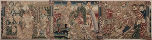 Sections of an Embroidered Frieze, 1625-1649. England, Period of Charles I (1625-1649), 17th