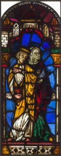 Panel, c.1200-1225. France, early 13th century. Pot-metal and white glass, silver stain; overall: