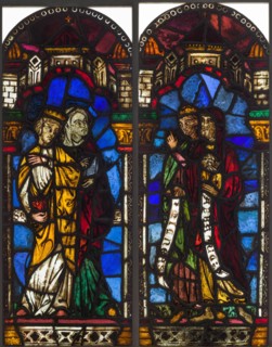 Panels, c.1200-1225. France, early 13th century. Pot-metal and white glass, silver stain; overall: