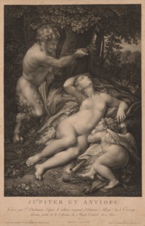 Jupiter and Antiope. Pierre Audouin (French, 1768-1822). Etching
