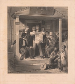 1112: Mexican News. Alfred Jones (American, 1819-1900). Engraving