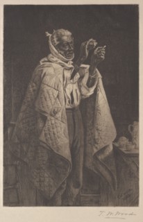 His Own Doctor, 1883. Thomas Waterman Wood (American, 1823-1903). Etching